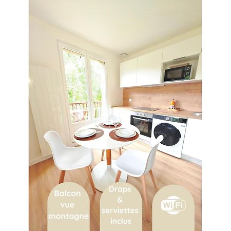 L'Ecrin Paisible - Balcon Sur Ruisseau, Vue Montagne & Parking Lejlighed Bielle Eksteriør billede